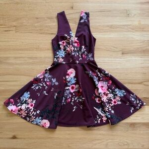 ASOS Floral Plum Dress